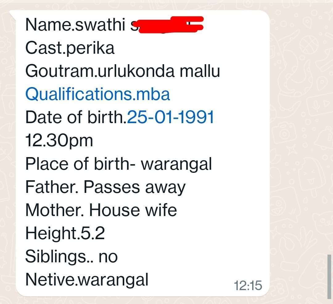 Swathi, Birth Yr 1991, MBA, Profile No 871B