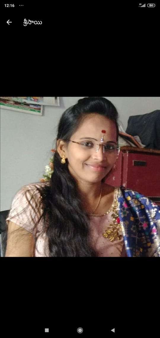 Sai Sree, Birth Yr 2000, B.Sc, MB, Profile No 876B, 2nd match